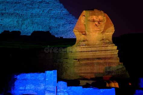 Great Sphinx by Night, Egypt Stock Image - Image of monument, endurance ...