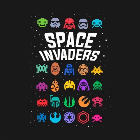 Space invaders - Star Wars T-Shirt by douglasstencil - The Shirt List ...