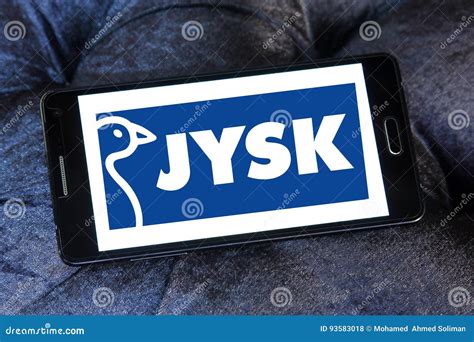 Jysk retail chain logo editorial stock photo. Image of household - 93583018