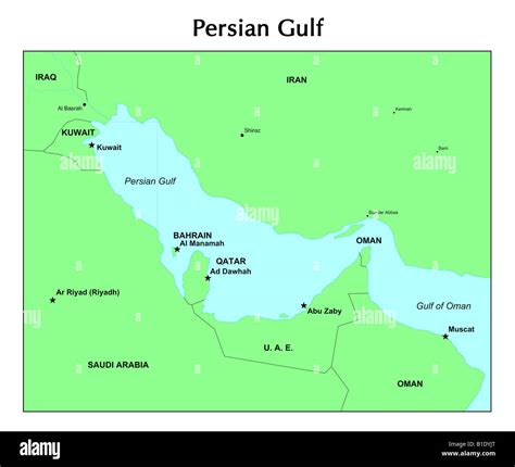 Map Of Persian Gulf And Gulf Of Aden