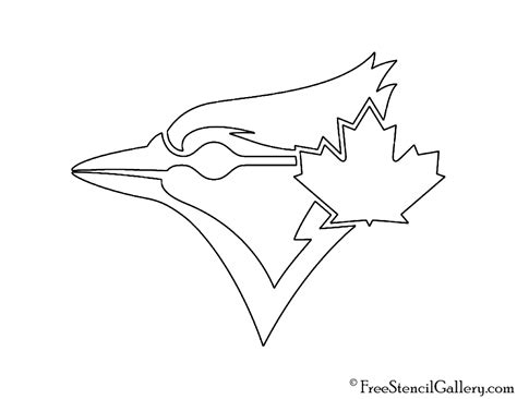 MLB - Toronto Blue Jays Logo Stencil | Free Stencil Gallery