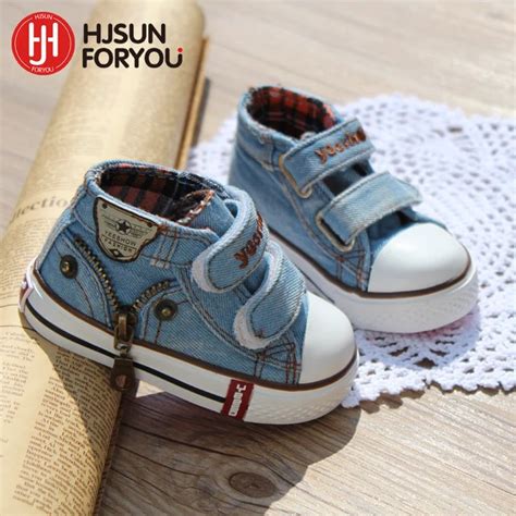 New style children canvas shoes girls and boys fashion flats shoes ...