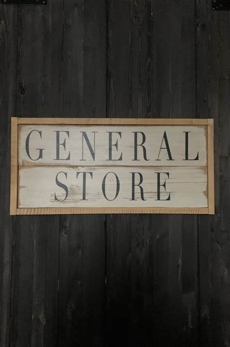 Vintage general store sign | General store, Store signs, Signs