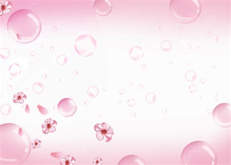 Pink Bubbles Background Hd