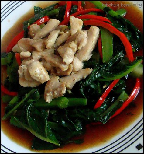 Kai Lan Stirfry with Chicken | Chicken recipes, Asian recipes ...