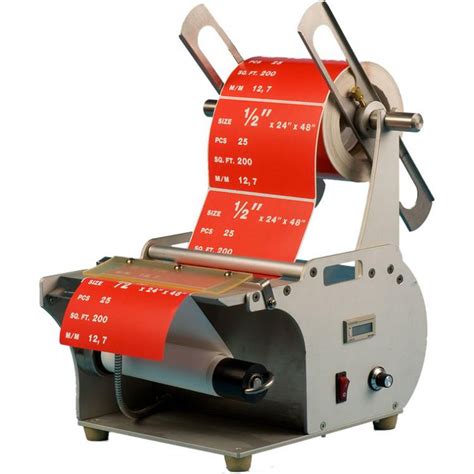 Adjustable Semi-Automatic Bottle Label Applicator Machine