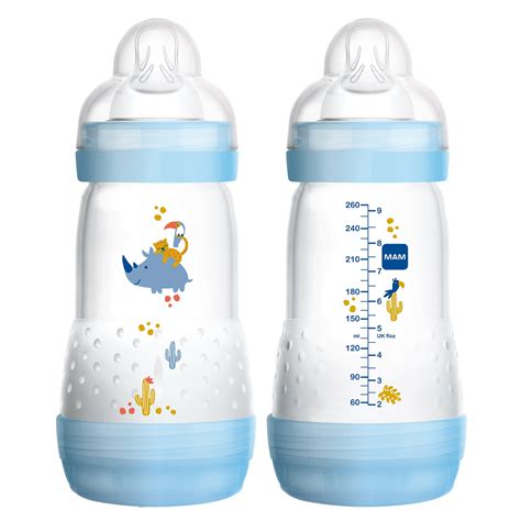 MAM Baby Bottles for Breastfed Babies, MAM Baby Bottles Anti-Colic, Boy ...