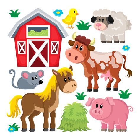 Domestic pig Livestock Sheep Farm Clip art - Vector farm animals png ...