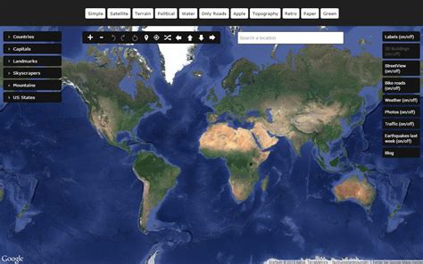 Earth Map Satellite View