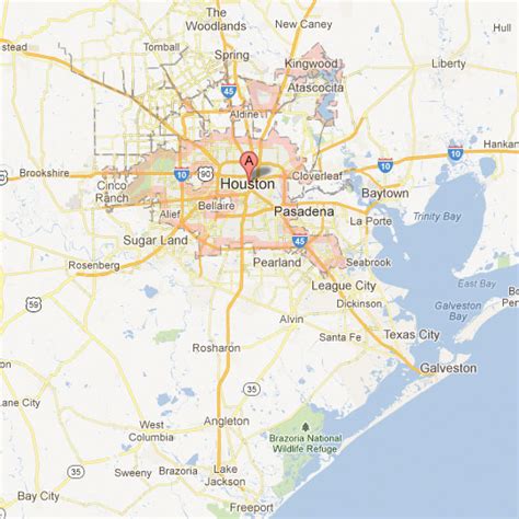 Map Of Texas Cities Near Houston - Cornie Christean