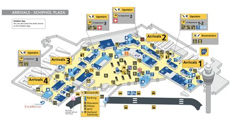 Amsterdam Airport Schiphol Arrivals Map - Tulip Festival Amsterdam