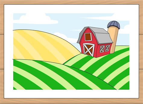 How to Draw a Farm: 7 Steps (with Pictures) - wikiHow