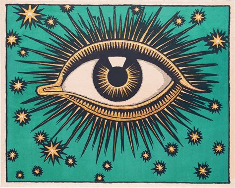 All Seeing Eye Art Print Stars Wall Art Celestial Decor Eye | Etsy