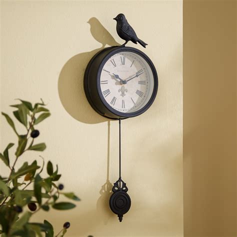 Three Posts 6" Bird Pendulum Wall Clock & Reviews | Wayfair