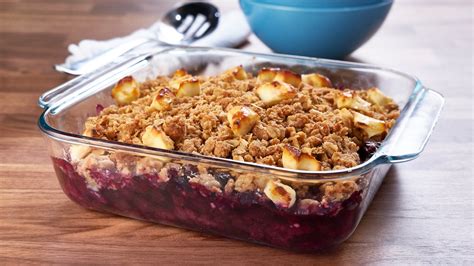 Blueberry crumble