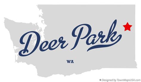 Map of Deer Park, WA, Washington