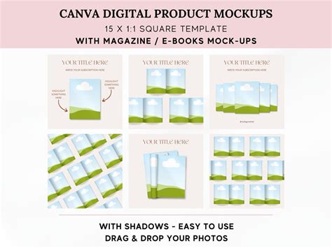 Ebook Mockup, Magazine Mockup, Canva Mockups, Book Mockup, Canva Mockup ...