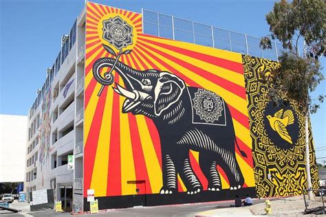 Shepard Fairey's contribution to the West Hollywood Library exterior ...