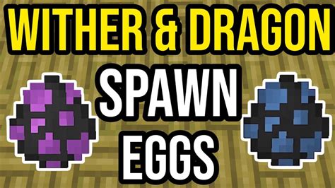 How To Get ENDER DRAGON & WITHER SPAWN EGGS! | Minecraft Java! - YouTube