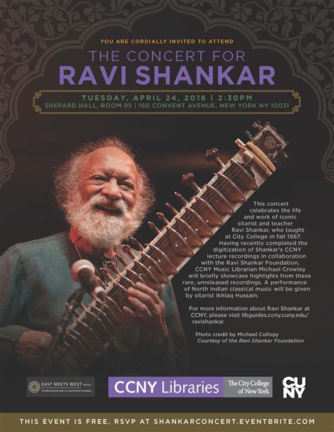 The Concert for Ravi Shankar | The City College of New York