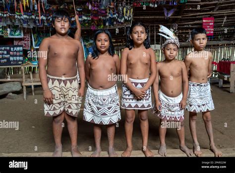 The Bora are an Indigenous Tribe of the Peeruvian Amazon Stock Photo ...