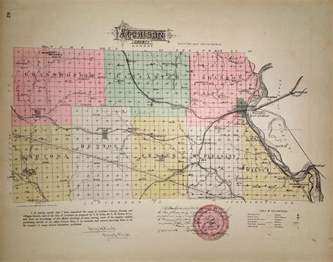 [Map] Atchison County, Kansas [backed with] Effingham, Muscotah ...