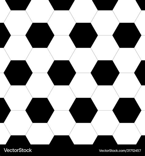 Seamless football pattern soccer ball texture Vector Image