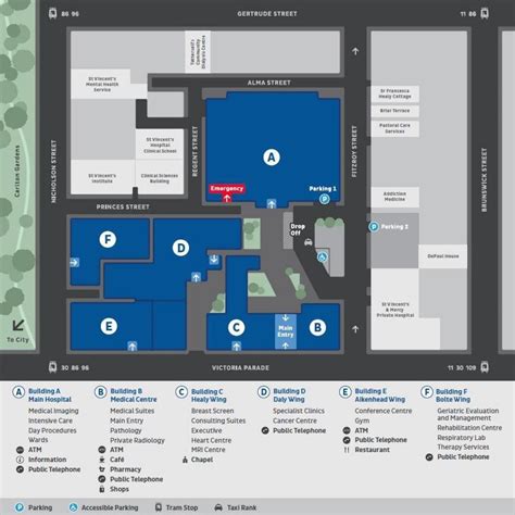 Map of St Vincent's hospital Melbourne - St Vincent's hospital ...