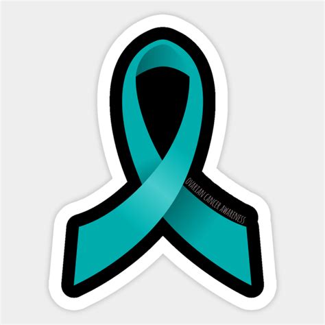 Ovarian Cancer Awareness Ribbon - Ovarian - Sticker | TeePublic