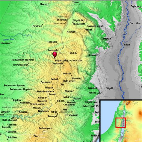 Bible Map: Gilgal 2