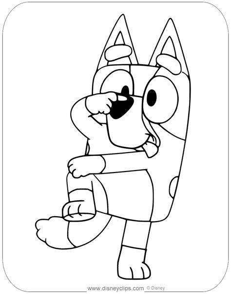 Free Printable Bluey Coloring Pages in PDF | Disneyclips.com