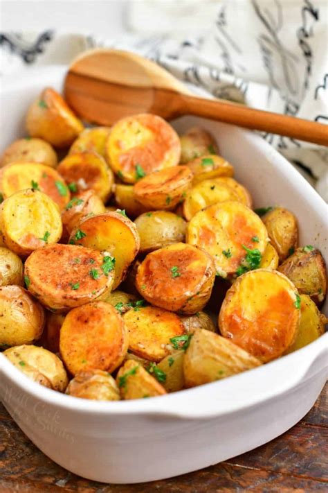 Oven Roasted Potatoes - Easy Roasted Potatoes In Seasoned Butter