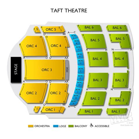 Taft Theatre Seating Chart | Vivid Seats