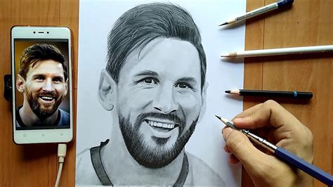 Messi Pencil Sketch