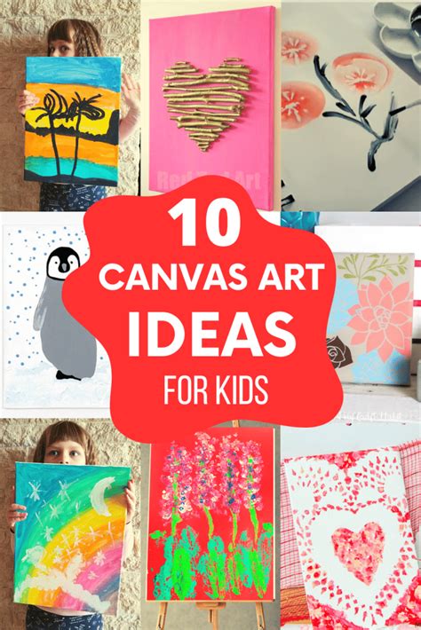 14 Simple Canvas Painting Ideas for Kids - Easy Techniques!