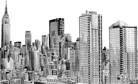 Free Skyline Drawing, Download Free Skyline Drawing png images, Free ...