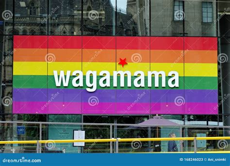 Wagamama Logo Above the Entrance To Restaurant in the City of ...