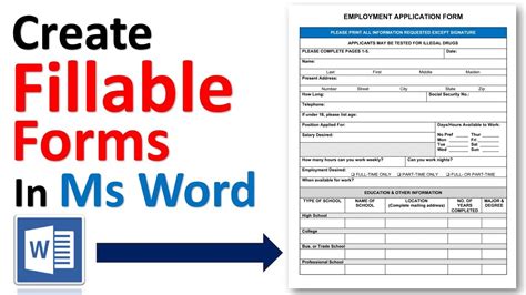 How To Make A Free Fillable Form - Printable Forms Free Online