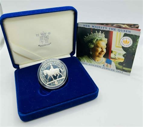 2002 Queen Elizabeth Golden Jubilee Silver Proof Coin | 401Gold Inc