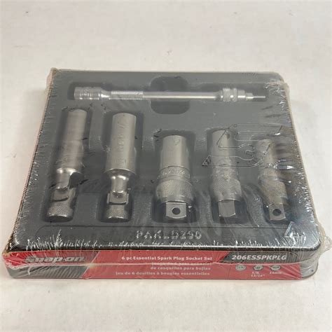 Snap On 6 Pc. 3/8" Drive Essential Spark Plug Socket Set, 206ESSPKPLG ...