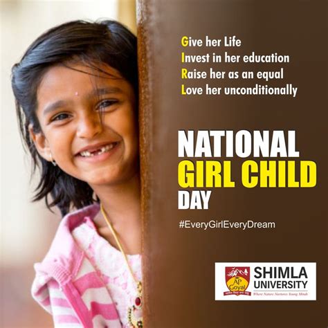 National Girl Child Day is celebrated every year on 24th of January as ...