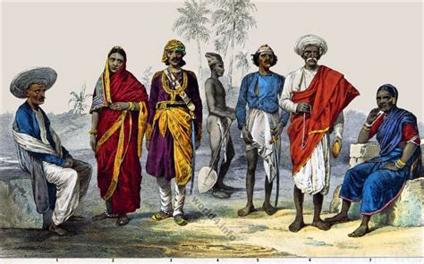 Indian Hindu in their typical costumes. Caucasian Race. Harappan ...