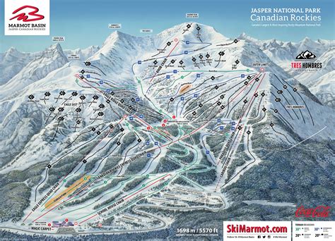 Jasper Ski Resort Piste Maps