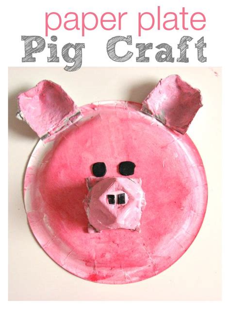 Paper Plate Pig Craft for Kids | Pig crafts, Farm activities, Fun ...