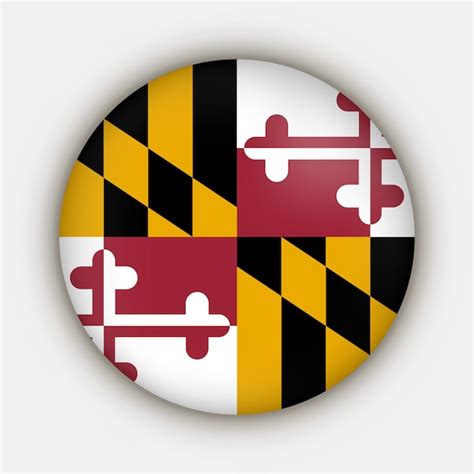 Premium Vector | Maryland state flag vector illustration