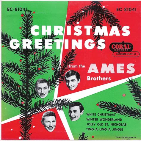 The Ames Brothers - Christmas Greetings From The Ames Brothers ...