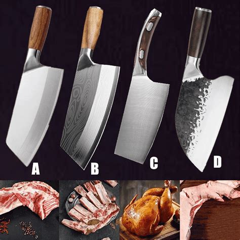 Vegetable Meat Cleaver Knife 8 inch - Professional Chinese Cleaver ...