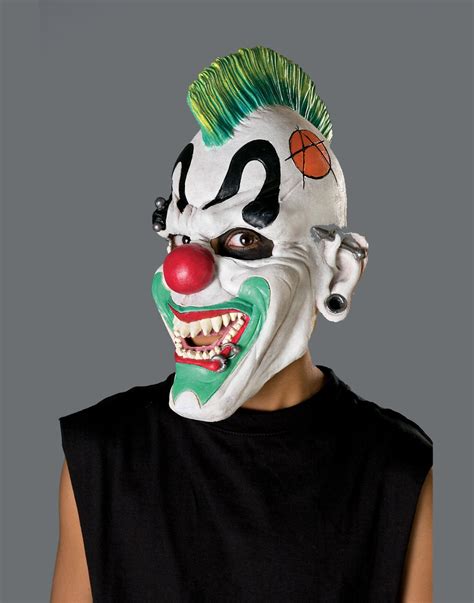 Evil Crazy Scary Clown Punk'D Kids Halloween Mask Child | eBay