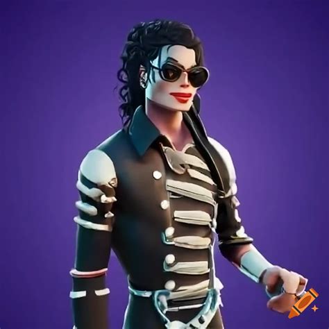 Michael jackson character in fortnite on Craiyon