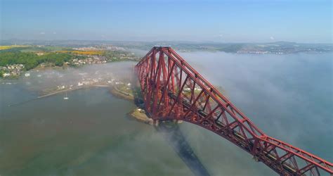 Firth Of Forth Bridge Scotland Aerial Stock Footage SBV-328871607 ...